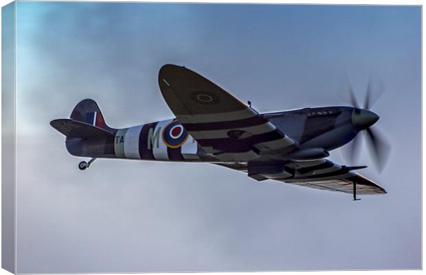 Spitfire IXe TA805 Canvas Print by Dean Messenger