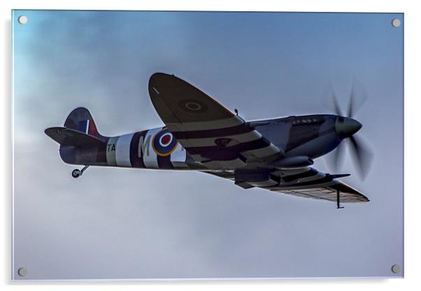Spitfire IXe TA805 Acrylic by Dean Messenger