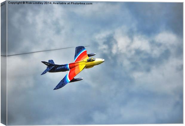 Hunter F58a Miss Demeanour Canvas Print by Rick Lindley