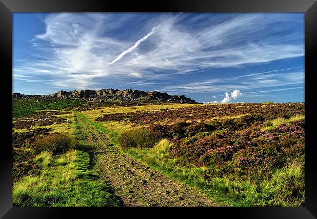 Footpath to Stanage Edge 2 Framed Print by Darren Galpin