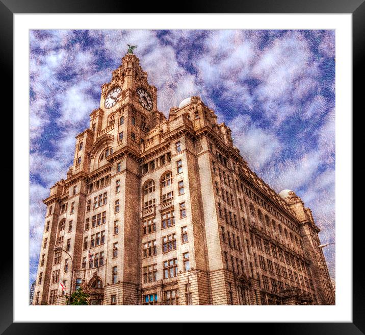 liver building Framed Mounted Print by sue davies