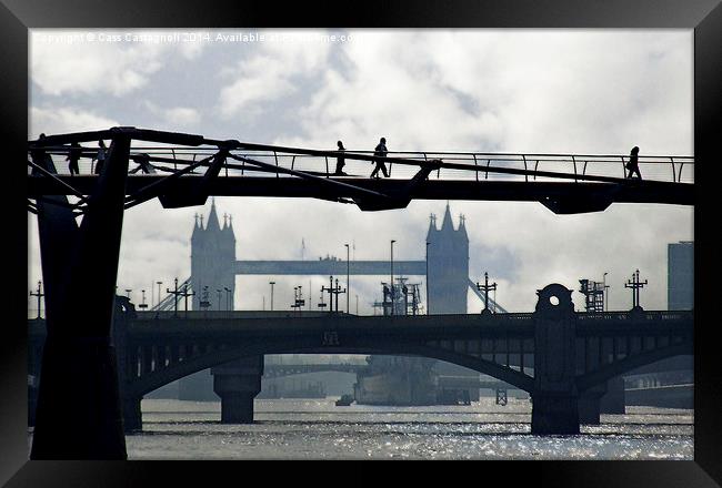 Crossing Bridges Framed Print by Cass Castagnoli