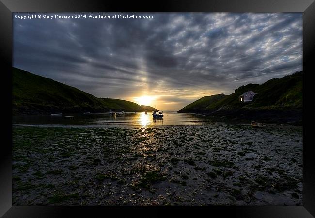Abercastle harbour Pembrokeshire Framed Print by Gary Pearson