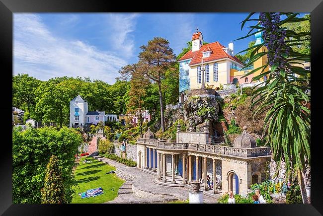 Portmeirion Village, North Wales Framed Print by Dean Merry