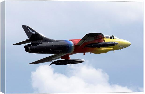 Hawker Hunter MIss Demeanour Canvas Print by Oxon Images