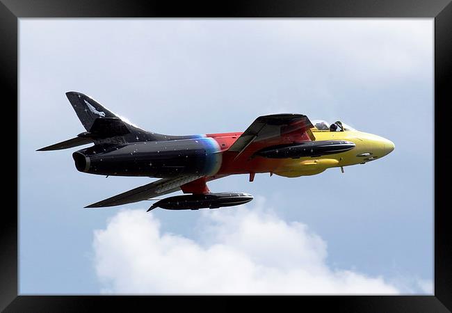 Hawker Hunter MIss Demeanour Framed Print by Oxon Images