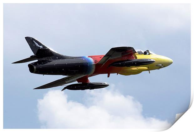 Hawker Hunter MIss Demeanour Print by Oxon Images