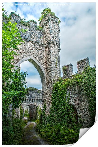 Gwrych Castle Collection 1 Print by stewart oakes