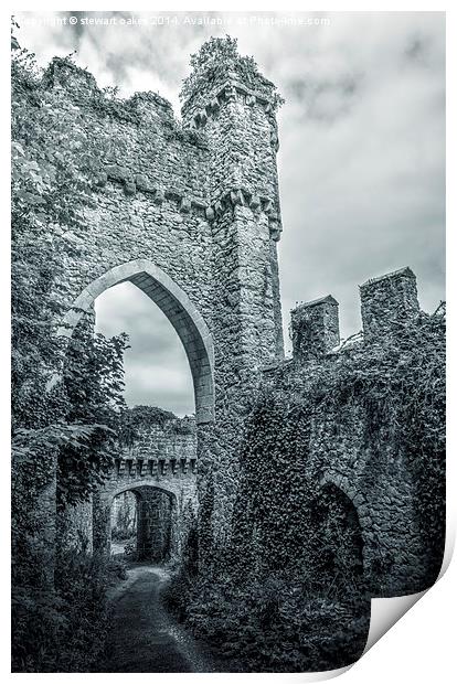 Gwrych Castle Collection 2 Print by stewart oakes