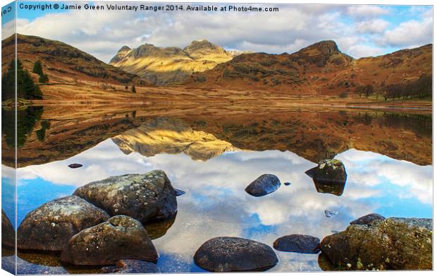 Blea Tarn, The Lake District Canvas Print by Jamie Green