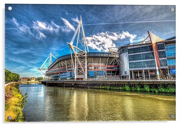 Wales Millennium Stadium 3 Acrylic by Steve Purnell