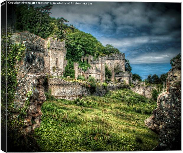 Gwrych Castle Collection 14 Canvas Print by stewart oakes