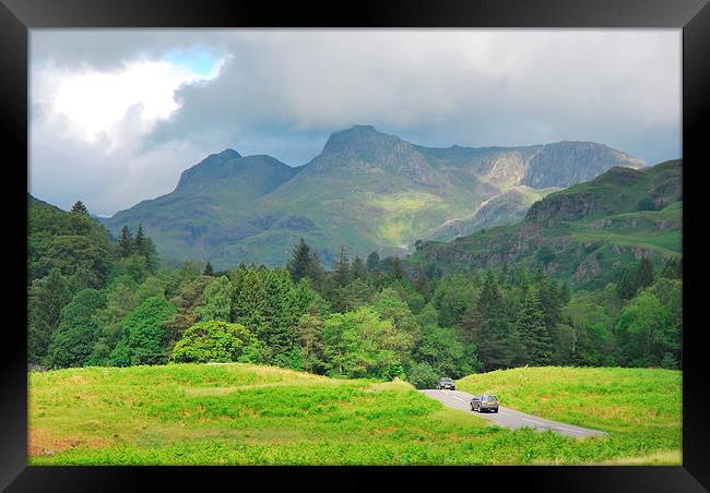 langdale pikes Framed Print by eric carpenter