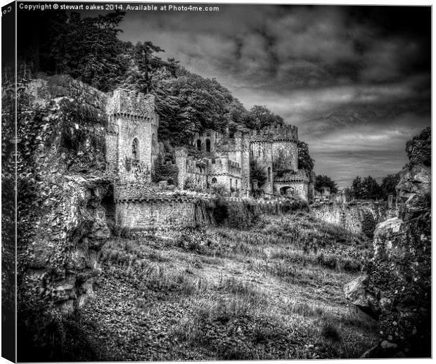 Gwrych Castle Collection 15 Canvas Print by stewart oakes