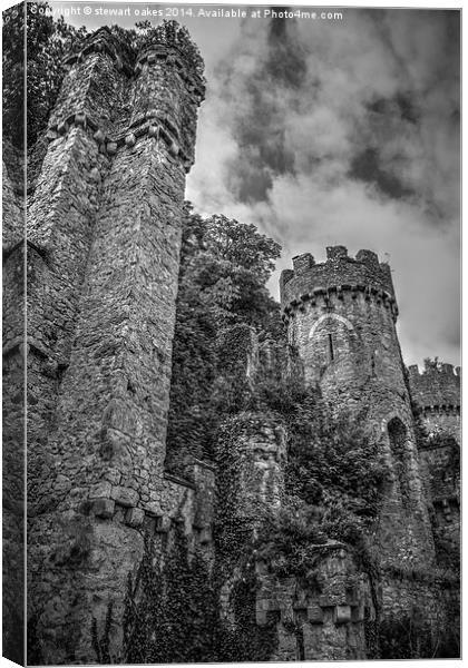 Gwrych Castle Collection 16 Canvas Print by stewart oakes
