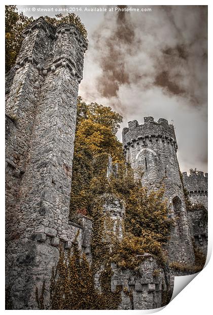 Gwrych Castle Collection 17 Print by stewart oakes