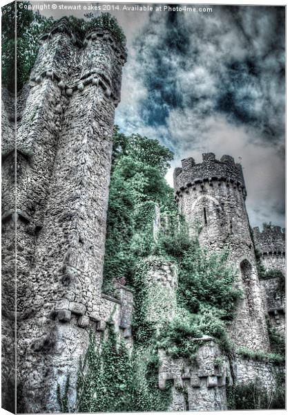 Gwrych Castle Collection 19 Canvas Print by stewart oakes