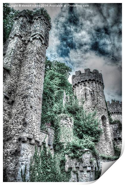 Gwrych Castle Collection 19 Print by stewart oakes