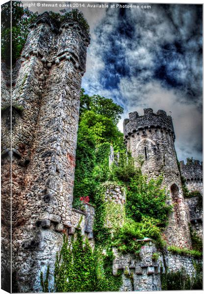 Gwrych Castle Collection 20 Canvas Print by stewart oakes