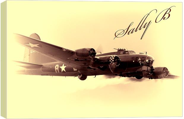Sally B ,  B-17 flying Fortress Canvas Print by Dean Messenger