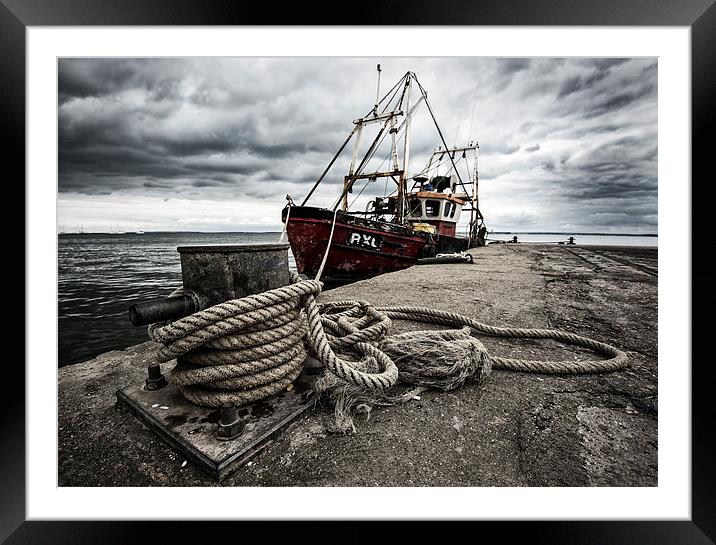 No fishing today Framed Mounted Print by Paul Simpson