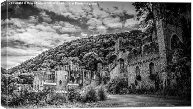 Gwrych Castle Collection 21 Canvas Print by stewart oakes
