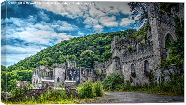 Gwrych Castle Collection 22 Canvas Print by stewart oakes