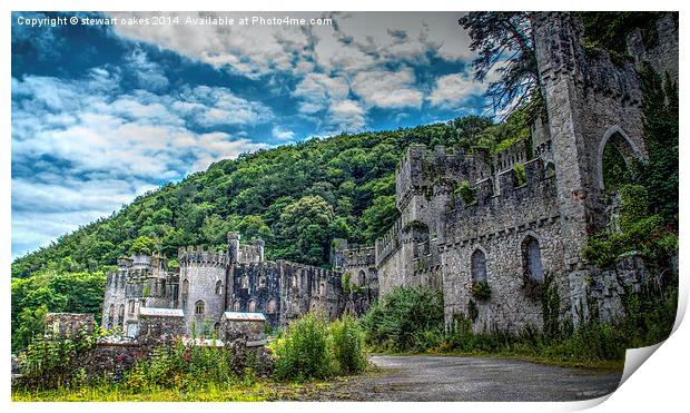Gwrych Castle Collection 22 Print by stewart oakes