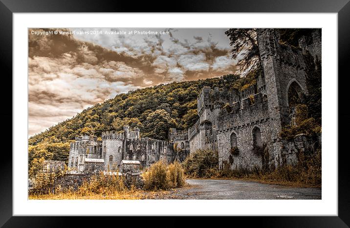 Gwrych Castle Collection 23 Framed Mounted Print by stewart oakes