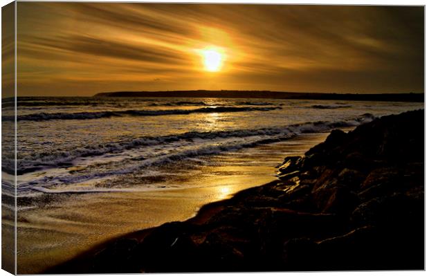 Sunset over Penzance Canvas Print by Karl Butler