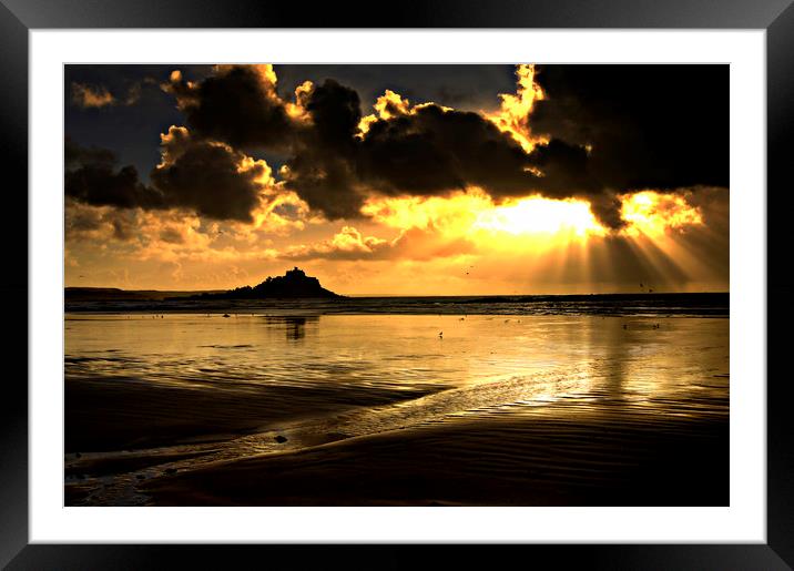 Sunbeams at St Michaels Framed Mounted Print by Karl Butler