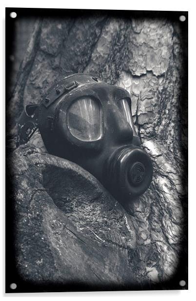 gas mask Acrylic by carin severn