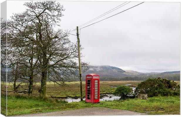 Rural phone box Canvas Print by Gary Eason