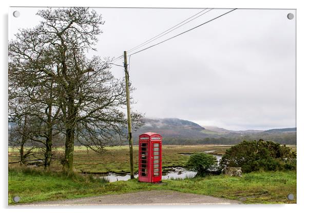 Rural phone box Acrylic by Gary Eason
