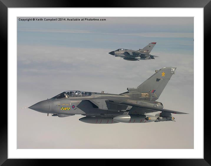 RAF Tornado GR4 Framed Mounted Print by Keith Campbell