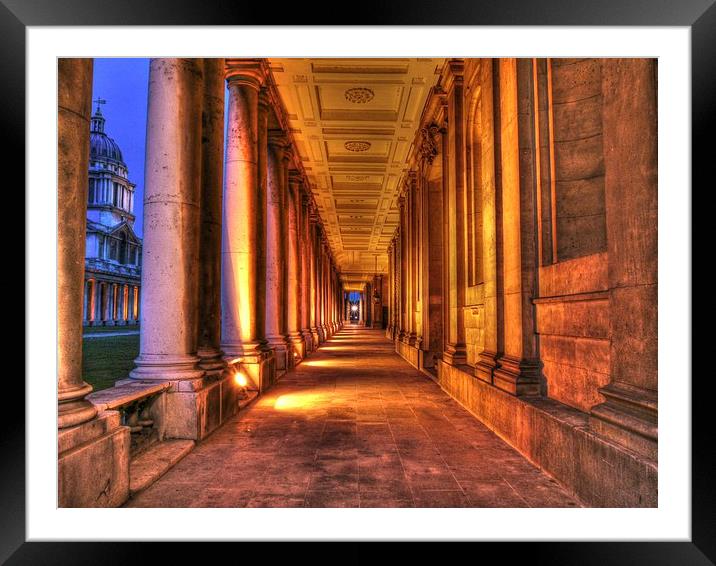 Greenwich Royal Naval College Framed Mounted Print by David French