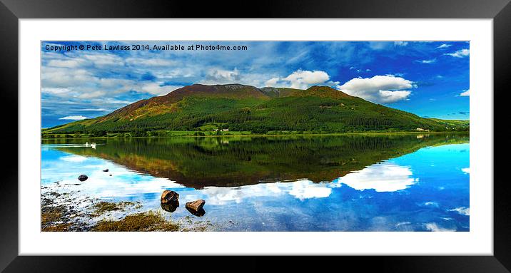 Dodd Wood Reflections Framed Mounted Print by Pete Lawless