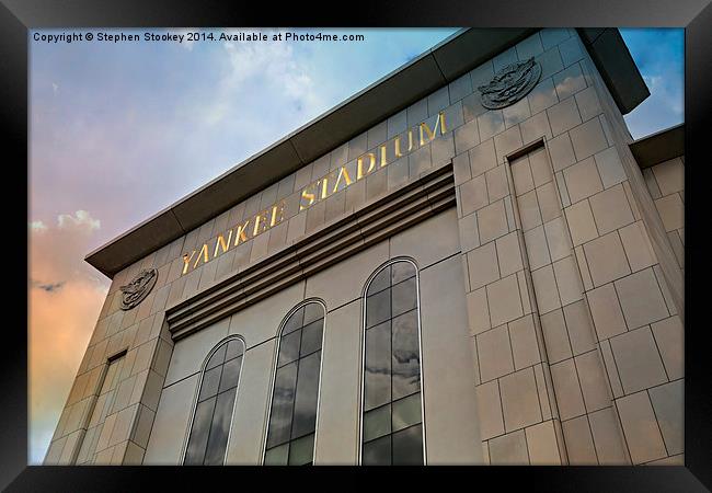 Yankee Stadium Framed Print by Stephen Stookey
