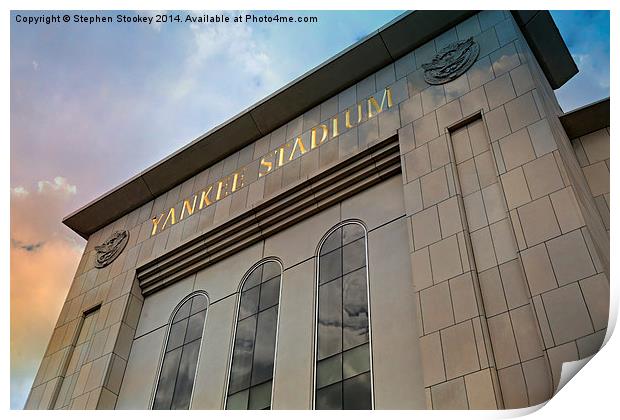 Yankee Stadium Print by Stephen Stookey