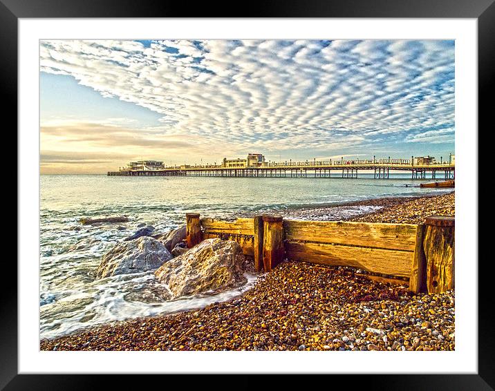 Worthing West Sussex Framed Mounted Print by Clive Eariss