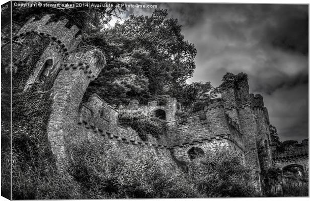 Gwrych Castle Collection 28 Canvas Print by stewart oakes