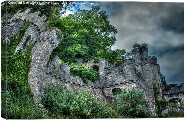 Gwrych Castle Collection 29 Canvas Print by stewart oakes