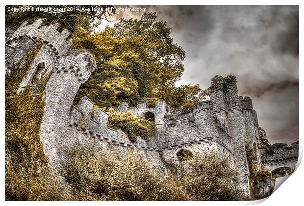 Gwrych Castle Collection 30 Print by stewart oakes