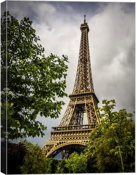 Eiffel Tower, Paris, France Canvas Print by Mark Llewellyn