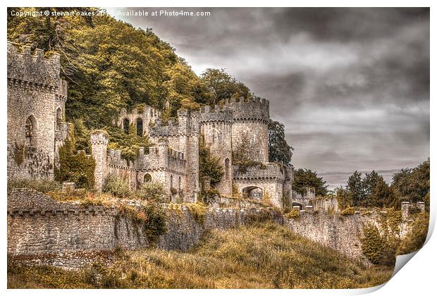 Gwrych Castle Collection 31 Print by stewart oakes