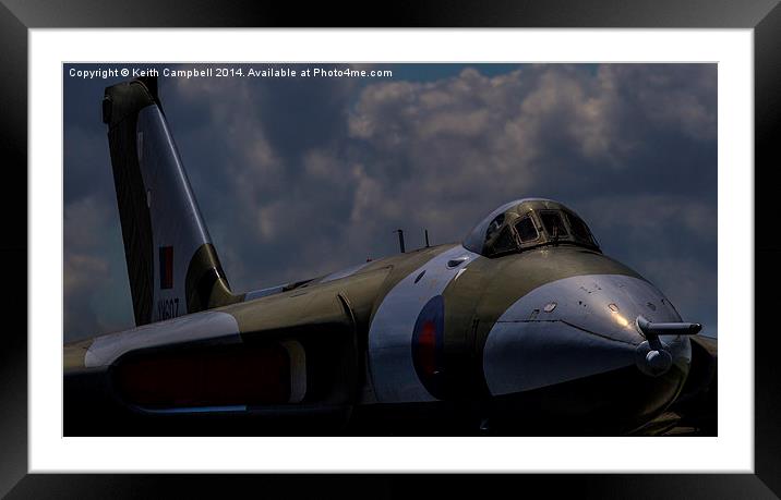 Vulcan XM607 Framed Mounted Print by Keith Campbell