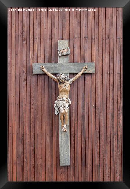 Crucifix Framed Print by Bahadir Yeniceri