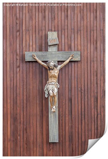 Crucifix Print by Bahadir Yeniceri