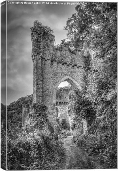 Gwrych Castle Collection 38 Canvas Print by stewart oakes