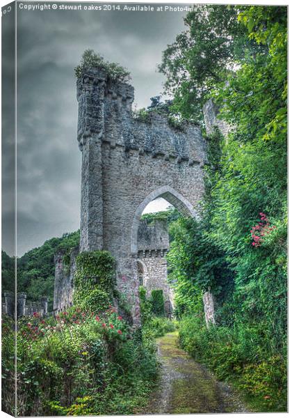 Gwrych Castle Collection 39 Canvas Print by stewart oakes